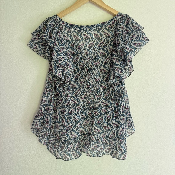 Isabel Marant Etoile Madrana Short Sleeve Top in Ecru Current Season FR40 / US8 - Picture 4 of 10